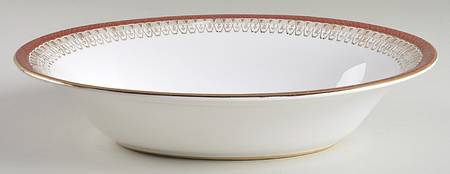 Majestic Maroon 10" Oval Vegetable Bowl