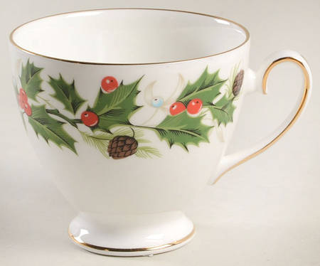Noel (Holly Backstamp, Smooth) Footed Cup
