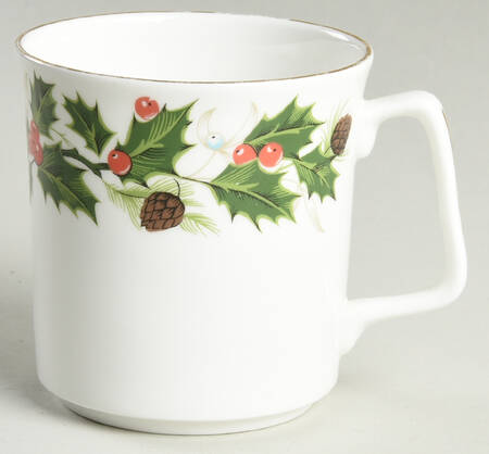 Noel (Holly Backstamp, Smooth) Mug