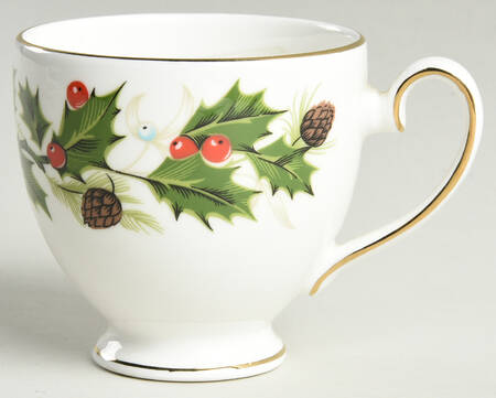 Noel (Holly Backstamp, Smooth) Footed Demitasse Cup