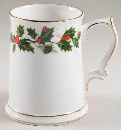 Noel (Holly Backstamp, Smooth) Beer Mug