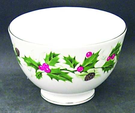 Noel (Holly Backstamp, Smooth) Open Sugar Bowl
