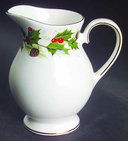 Noel (Holly Backstamp, Smooth) Creamer