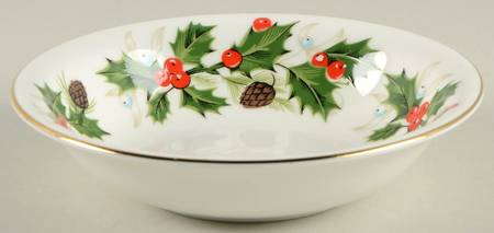 Noel (Holly Backstamp, Smooth) Rim Fruit/Dessert (Sauce) Bowl