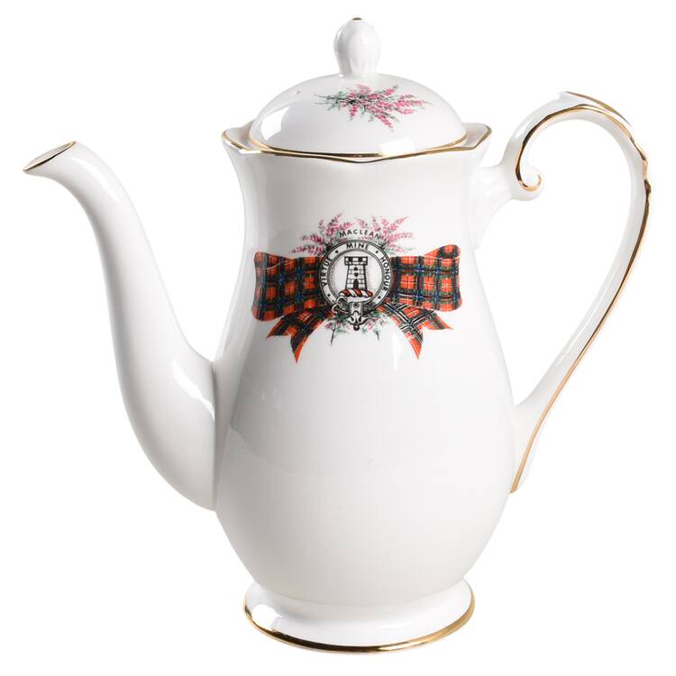 Coat of Arms (Scalloped) Coffee Pot & Lid