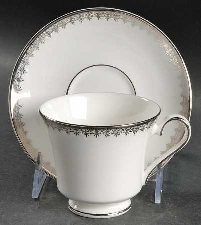 Swan Lake Footed Cup & Saucer Set