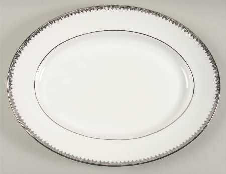 Swan Lake 15" Oval Serving Platter