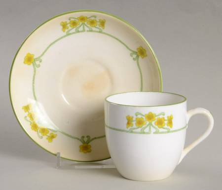 1232 Flat Demitasse Cup & Saucer Set