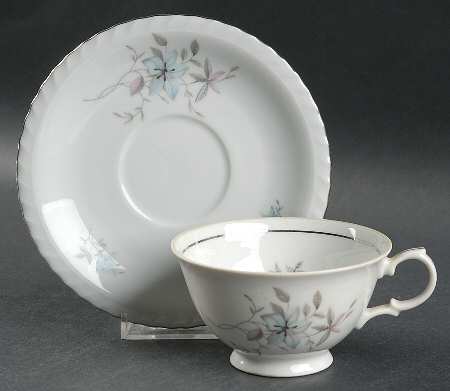 RHE1 (ROPE EDGE) Footed Cup & Saucer Set