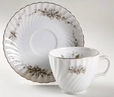 Alyce Flat Cup & Saucer Set by Royal Hostess