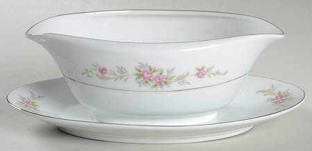 Anita Gravy Boat with Attached Underplate