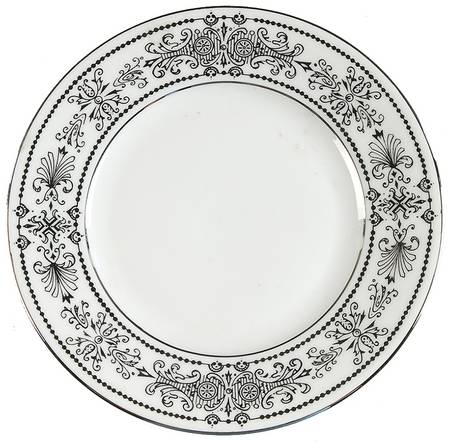 Chateau Black Bread & Butter Plate