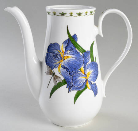 Blue Iris Coffee Pot No Lid