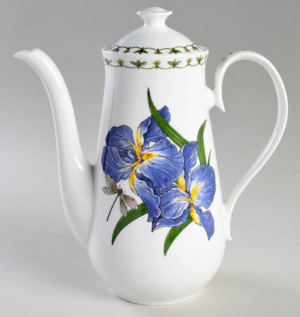 Blue Iris Coffee Pot & Lid