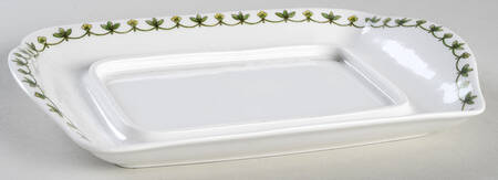 Blue Iris Cheese Dish with Lid, Base Only (Wedge)