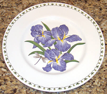 Blue Iris Dinner Plate
