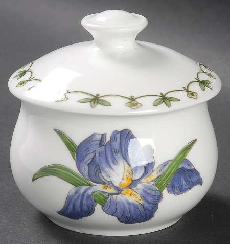 Blue Iris Mini Sugar Bowl & Lid
