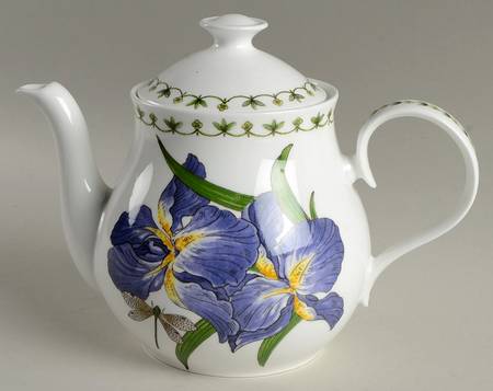 Blue Iris Teapot & Lid