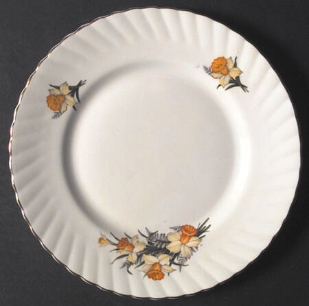 Centenary Year (Flowers, Shape 1) Dessert/Pie Plate