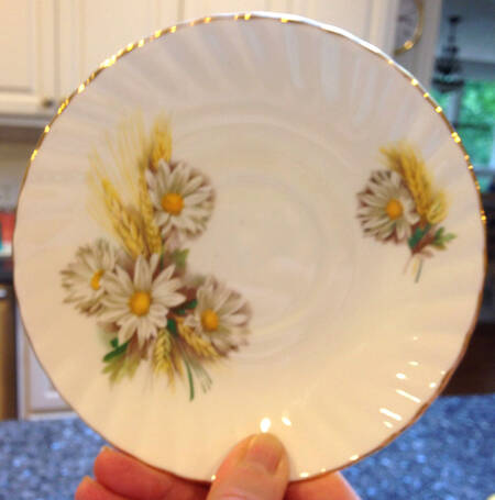 Centenary Year (Flowers, Shape 1) Saucer for Footed Cup