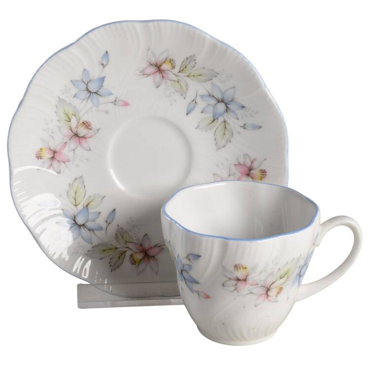Claire Flat Demitasse Cup & Saucer Set