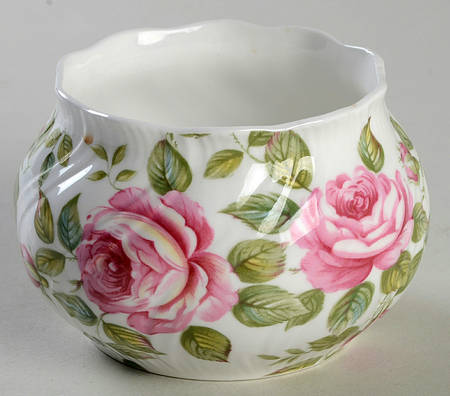 Cottage Rose Open Sugar Bowl