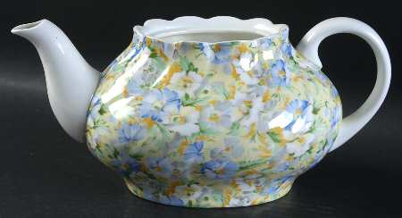 English Chintz Teapot No Lid