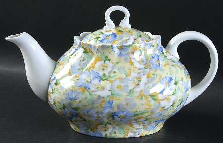 English Chintz Teapot & Lid