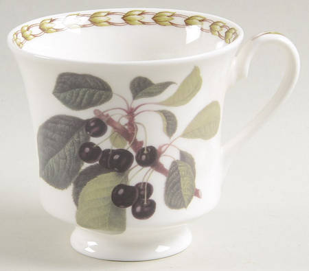 Hooker's Fruit (Bone, Made In England) Footed Cup