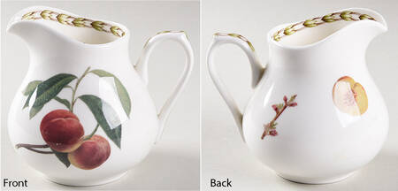 Hooker's Fruit (Bone, Made In England) Creamer