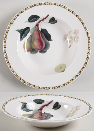 Hooker's Fruit (Bone, Made In England) Rim Soup Bowl