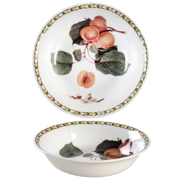 Hooker's Fruit (Bone, Made In England) Coupe Cereal Bowl