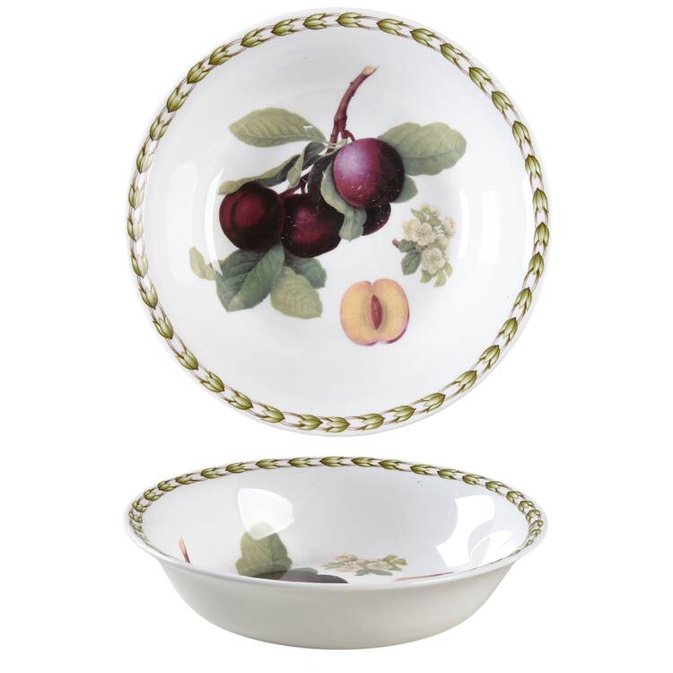 Hooker's Fruit (Bone, Made In England) Coupe Cereal Bowl