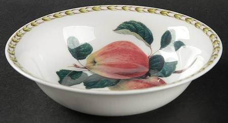 Hooker's Fruit (Bone, Made In England) Coupe Cereal Bowl