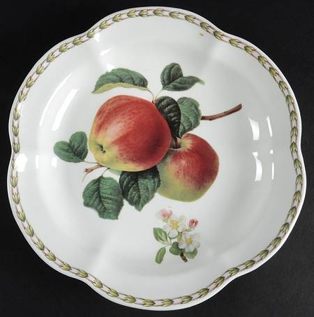 Hooker's Fruit (Bone, Made In England) 9" Victoria Tray