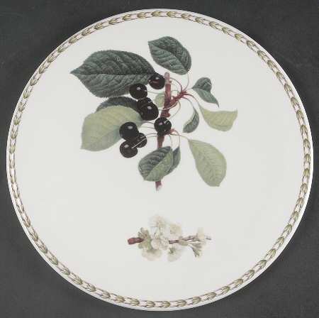 Hooker's Fruit (Bone, Made In England) Cake Plate