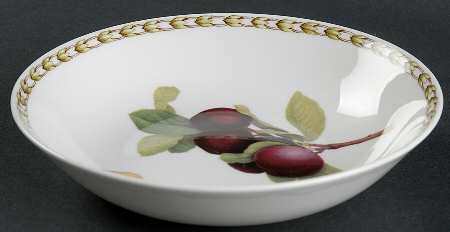 Hooker's Fruit (Bone, Made In England) Coupe Soup Bowl