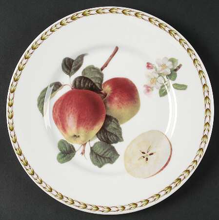 Hooker's Fruit (Bone, Made In England) Salad Plate