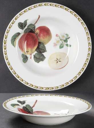 Hooker's Fruit (Bone, Made In England) Rim Soup Bowl