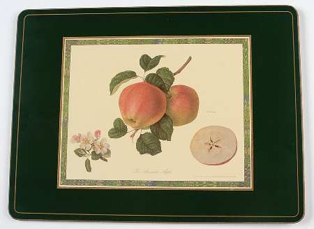 Hooker's Fruit (Bone, Made In England) Corkboard Placemat