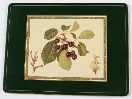 Hooker's Fruit (Bone, Made In England) Corkboard Placemat