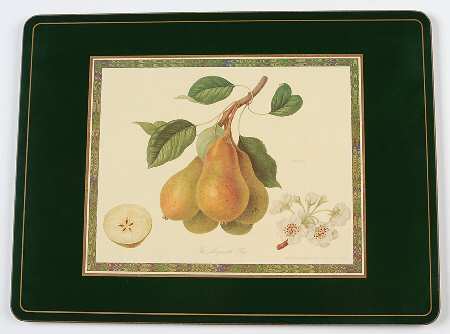 Hooker's Fruit (Bone, Made In England) Placemat-Corkboard