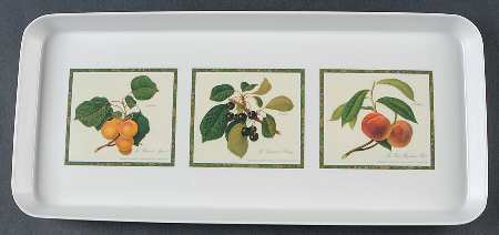 Hooker's Fruit (Bone, Made In England) 13" Melamine Sandwich Tray