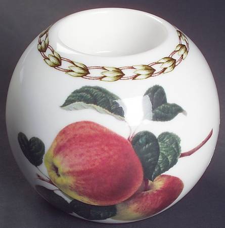 Hooker's Fruit (Bone, Made In England) 3" Tea Light Candleholder