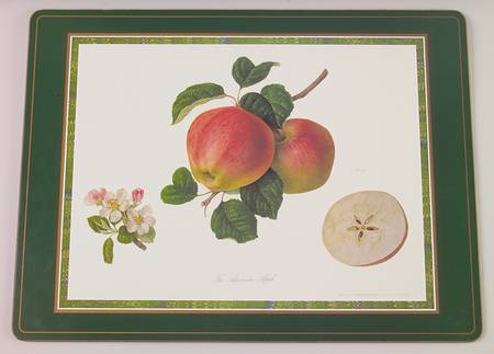 Hooker's Fruit (Bone, Made In England) Corkboard Placemat