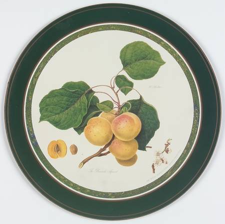 Hooker's Fruit (Bone, Made In England) Round Placemat with Cork Back