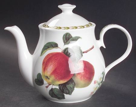 Hooker's Fruit (Bone, Made In England) Teapot & Lid