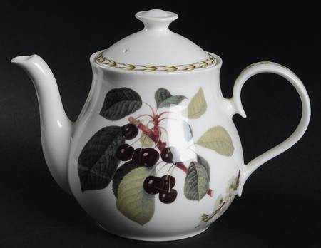 Hooker's Fruit (Bone, Made In England) Teapot & Lid