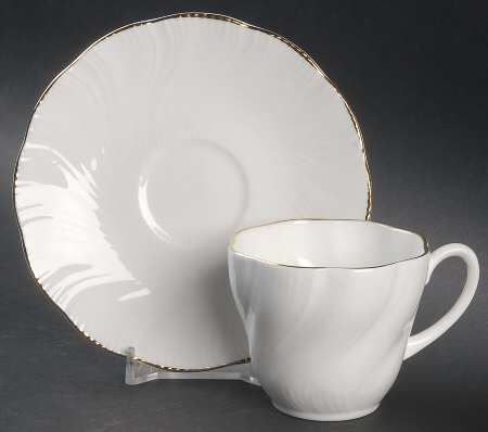 Marie Flat Demitasse Cup & Saucer Set