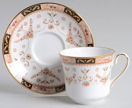 Olde England Footed Cup & Saucer Set
